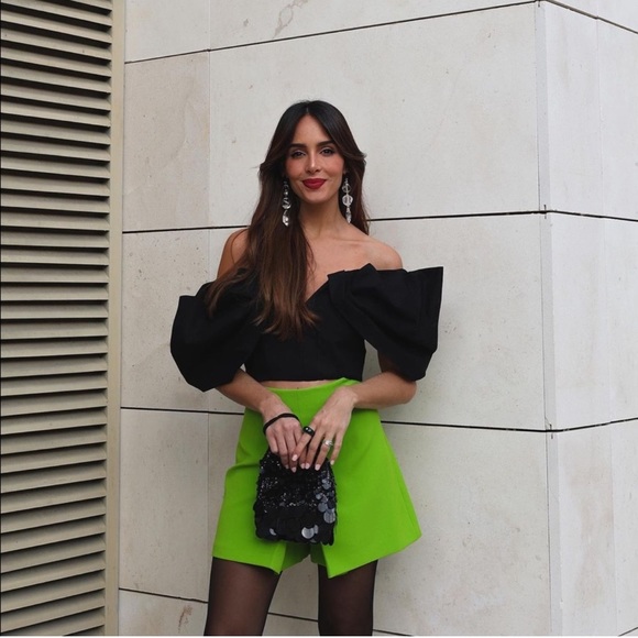 ZARA  LIMITED EDITION DRAPED SLEEVE BUSTIER - Picture 1 of 14